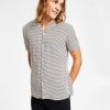 Casual Button-Down Shirts * | Inc International Concepts Men'S Dawson Classic-Fit Short-Sleeve Geo Print Camp Shirt, Created For Macy'S Polished Nude