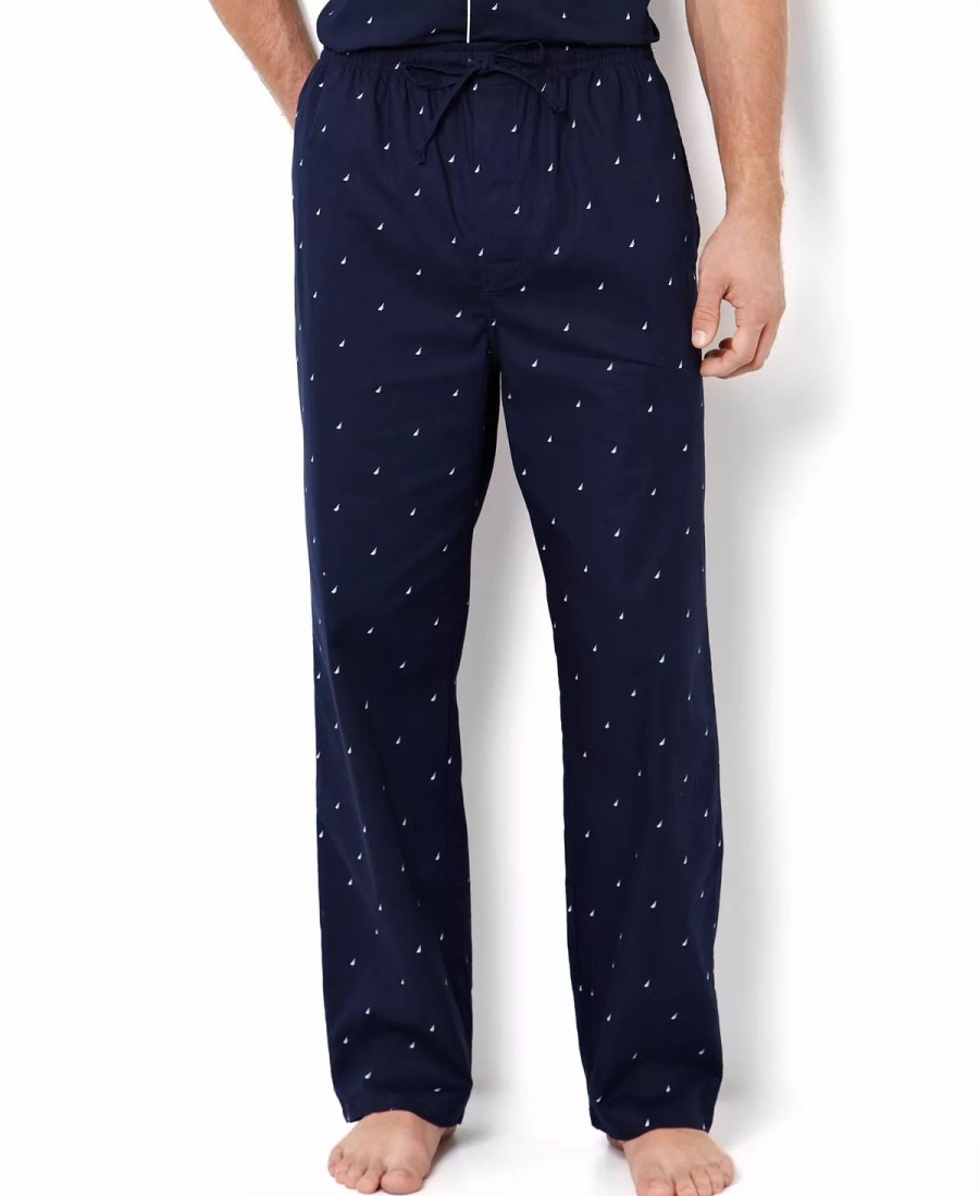 Pajamas & Robes * | Nautica Men'S Signature Pajama Pants Maritime Navy