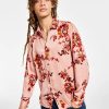 Casual Button-Down Shirts * | Inc International Concepts .N.C. International Concepts Men'S Regular-Fit Floral-Print Shirt, Created For Macy'S Noble Blush