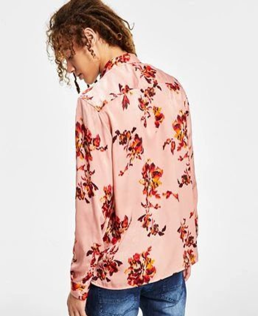 Casual Button-Down Shirts * | Inc International Concepts .N.C. International Concepts Men'S Regular-Fit Floral-Print Shirt, Created For Macy'S Noble Blush