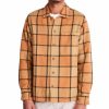 Casual Button-Down Shirts * | Timberland Men'S Plaid Woven Overshirt Antique Bronze Yd