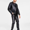 All Men'S Clothing * | Inc International Concepts .N.C. International Concepts Men'S Faux-Leather Biker Jacket, Floral T-Shirt & Skinny-Fit Faux-Leather Pants, Created For Macy'S