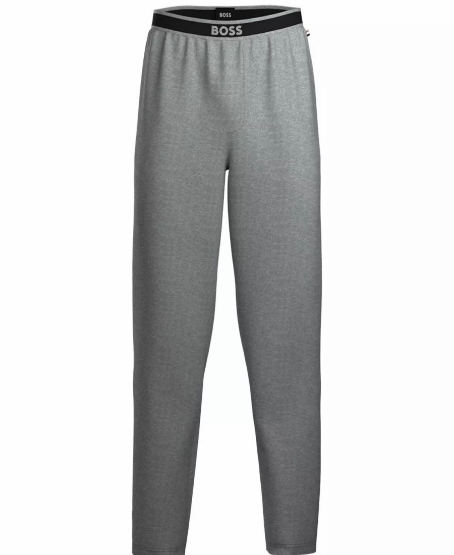 Pajamas & Robes * | Hugo Boss Men'S Comfort Nightwear Loungewear Pants Med Gray