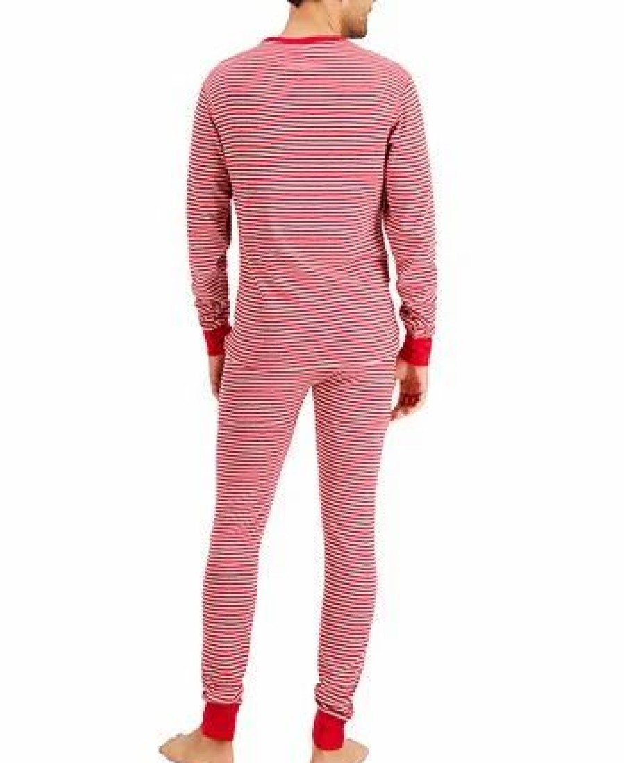 Pajamas & Robes * | Hanes Men'S Long John Sleep Pajamas, 2-Piece Set