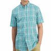 Casual Button-Down Shirts * | Club Room Men'S Rob Classic-Fit Tonal Plaid Button-Down Poplin Shirt, Created For Macy'S Shady Glade