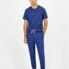 Pajamas & Robes * | Sun + Stone Men'S Bandana-Print Pajama Joggers, Created For Macy'S Navy Academy