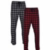 Pajamas & Robes * | Hanes Platinum Men'S Big And Tall Flannel Sleep Pant, 2 Pack