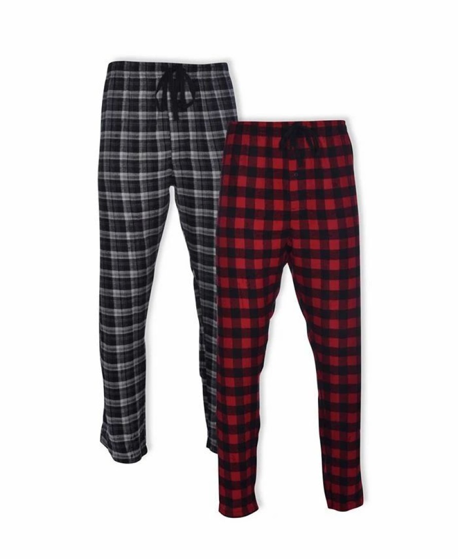 Pajamas & Robes * | Hanes Platinum Men'S Big And Tall Flannel Sleep Pant, 2 Pack