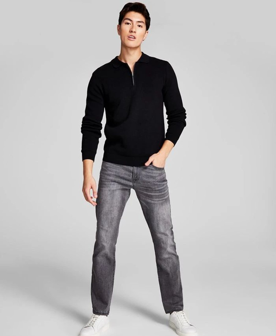 All Men'S Clothing * | And Now This Men'S Slim-Fit Stretch Jeans, Knit Polo Sweater, Created For Macy'S