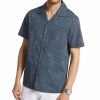 Casual Button-Down Shirts * | Michael Kors N'S Short-Sleeve Etched Logo Print Shirt