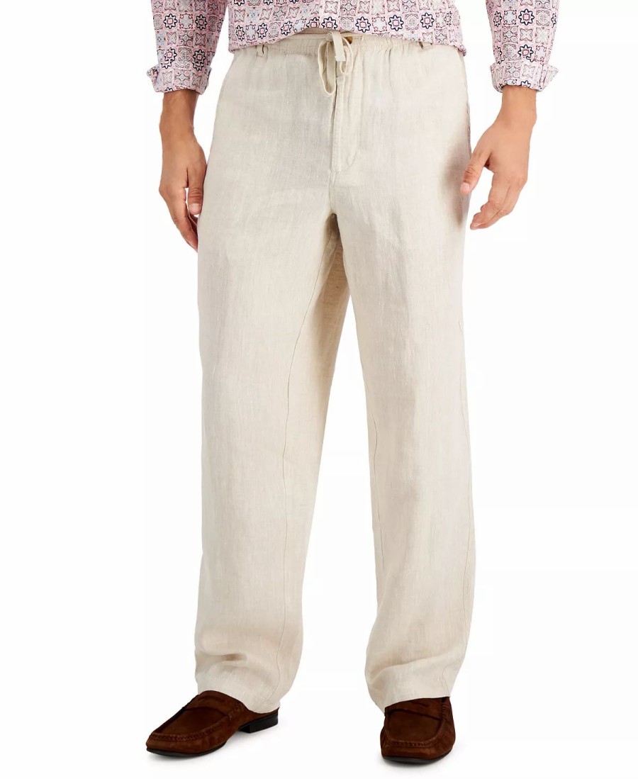 Pants * | Club Room Men'S Linen Pants, Created For Macy'S