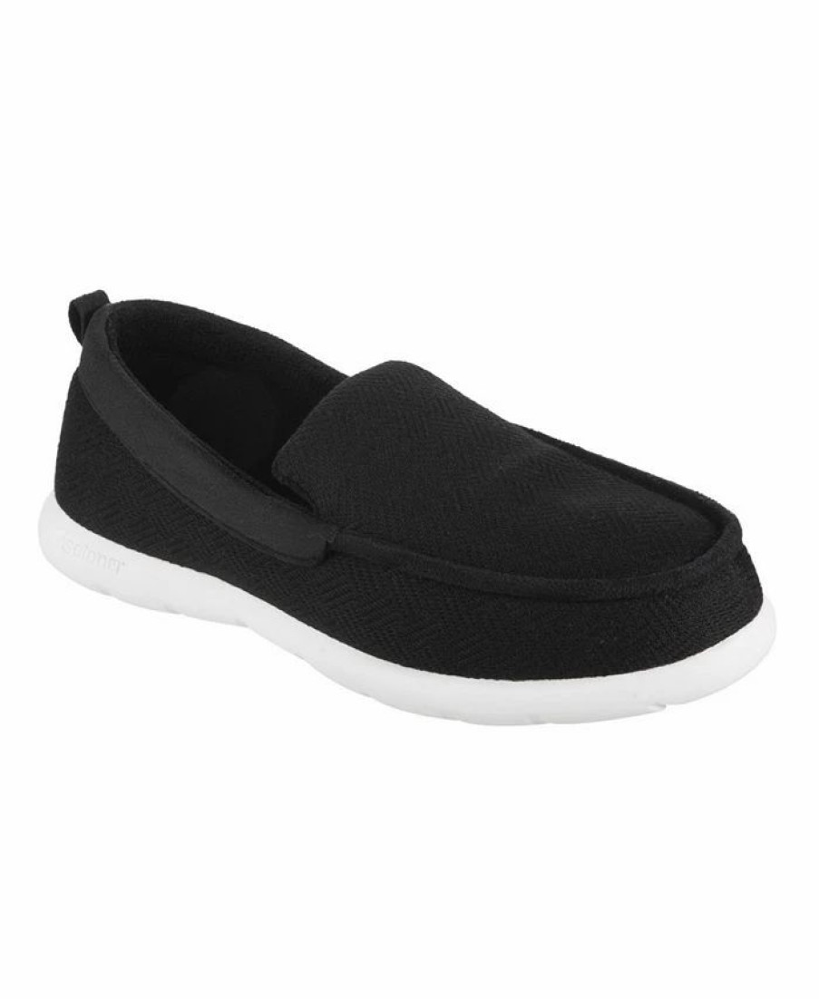 All Men'S Shoes * | Isotoner Signature Men'S Zenz Hatch Knit Slip On Indoor/Outdoor Slippers