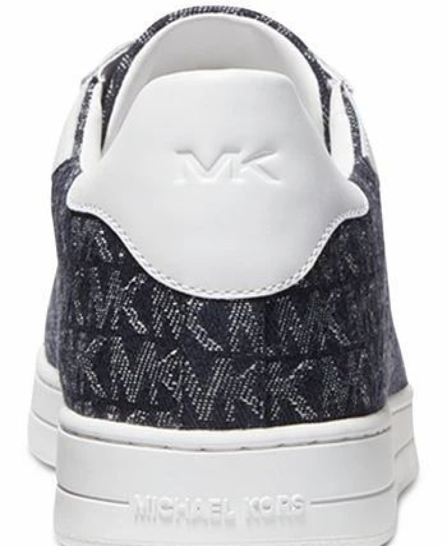 All Men'S Shoes * | Michael Kors N'S Keating Monogram Logo Sneaker Dk Denim