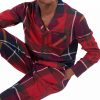 Pajamas & Robes * | Barbour Men'S Large-Scale Tartan Pajama Set Red Tartan