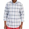 Casual Button-Down Shirts * | Club Room Men'S Regular-Fit Plaid Poplin Shirt, Created For Macy'S Bright White