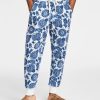 Pants * | Sun + Stone Men'S Regular-Fit Paisley Bandana-Print Fleece Joggers, Created For Macy'S Vintage White Combo