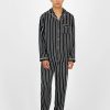 Pajamas & Robes * | Inc International Concepts .N.C. International Concetps Men'S 2-Pc. Stripe Pajama Set, Created For Macy'S Black/White