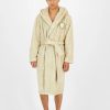 Pajamas & Robes * | Sun + Stone Men'S Smiley Embroidered Hooded Fleece Robe, Created For Macy'S Tan