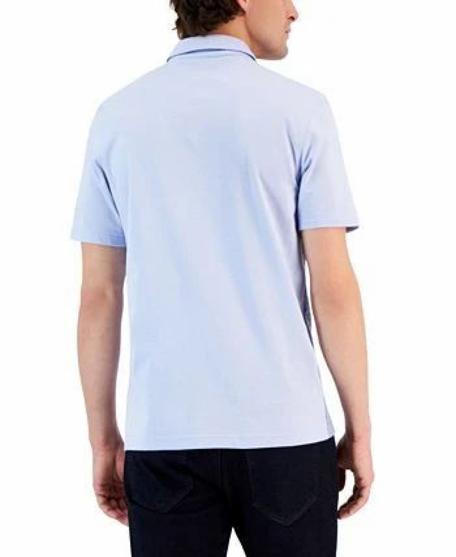 Casual Button-Down Shirts * | Alfani Mode Short Sleeve Colorblocked Geo Polo Shirt, Created For Macy'S