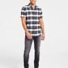 Casual Button-Down Shirts * | Inc International Concepts Men'S Classic-Fit Metallic Plaid Button-Down Shirt, Created For Macy'S