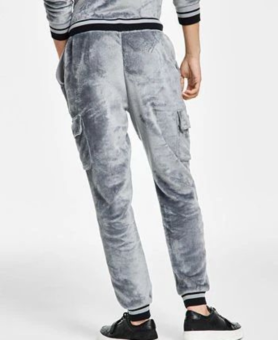 Pants * | Inc International Concepts .N.C. International Concepts Men'S Regular-Fit Ribbed Velour Cargo Joggers, Created For Macy'S