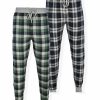 Pajamas & Robes * | Hanes Men'S Flannel Sleep Jogger Pants 2Pk.