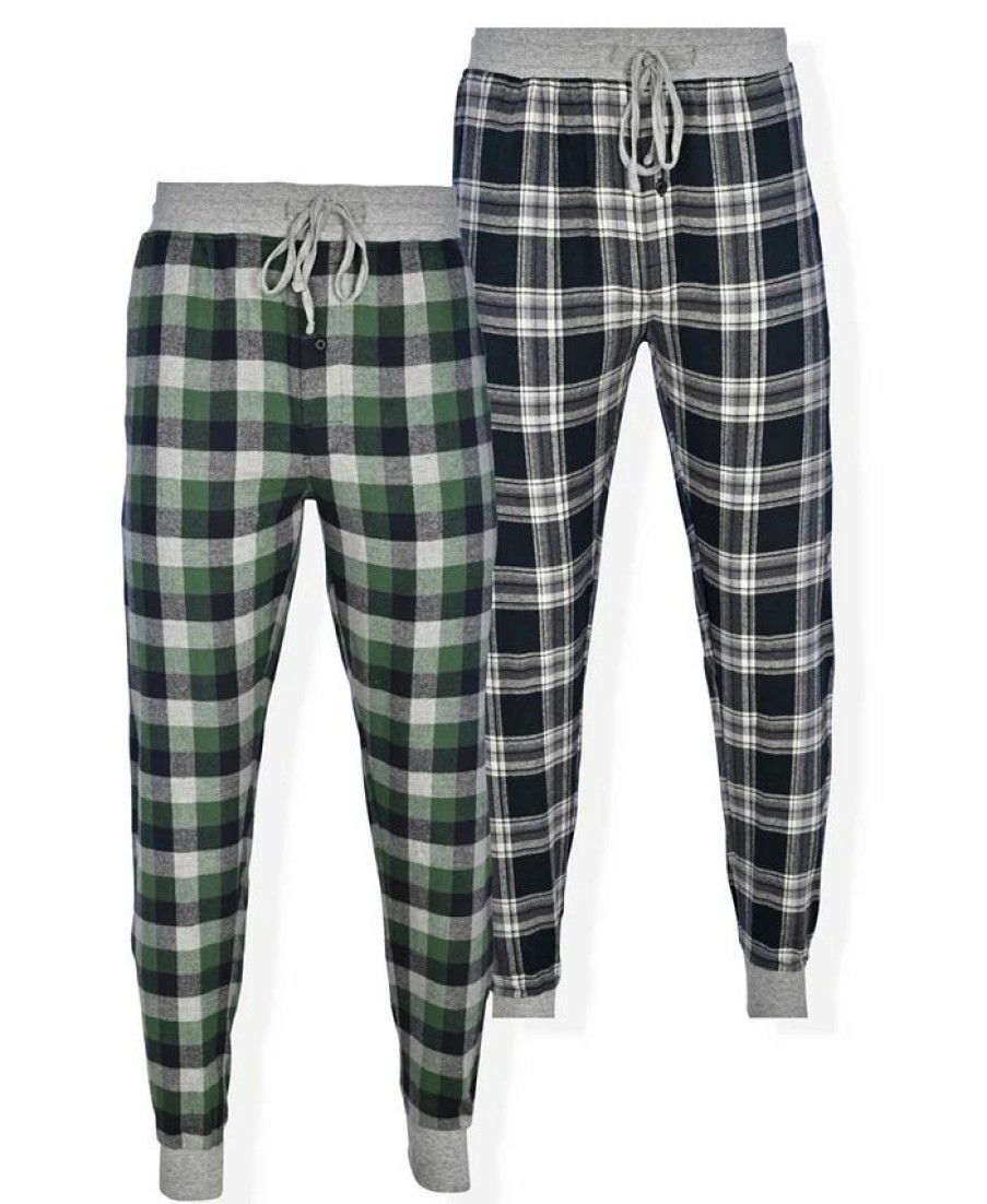 Pajamas & Robes * | Hanes Men'S Flannel Sleep Jogger Pants 2Pk.