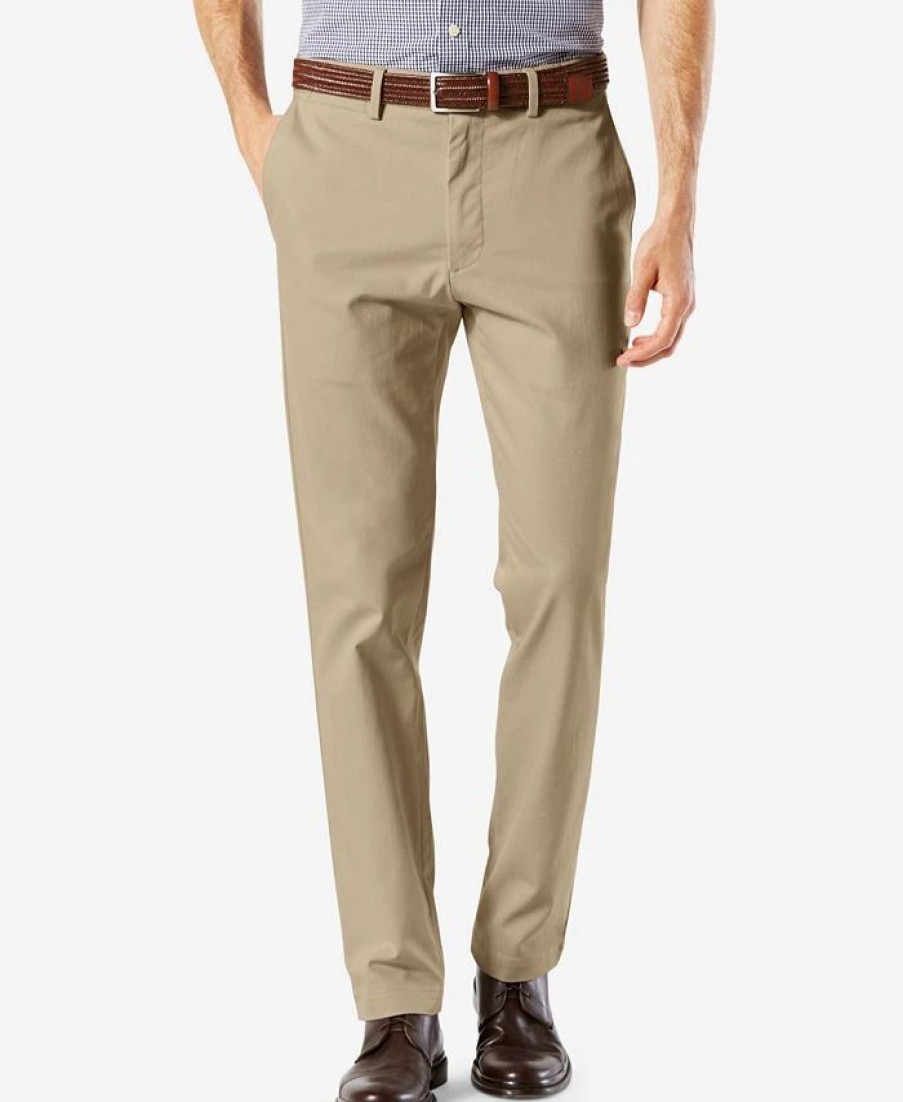 Pants * | Dockers Men'S Signature Lux Cotton Slim Fit Stretch Khaki Pants