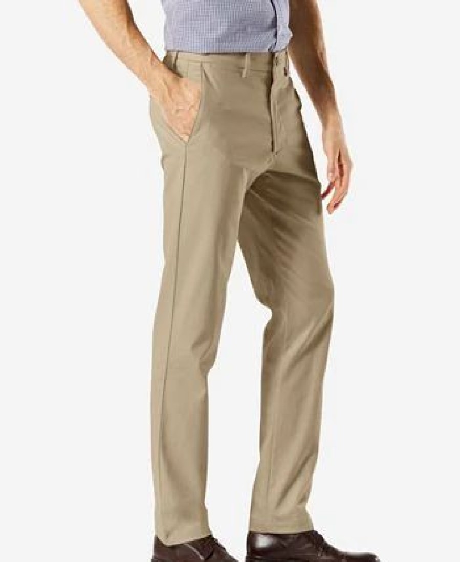 Pants * | Dockers Men'S Signature Lux Cotton Slim Fit Stretch Khaki Pants