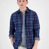 Casual Button-Down Shirts * | Sun + Stone Men'S Mitchell Plaid Shirt, Created For Macy'S