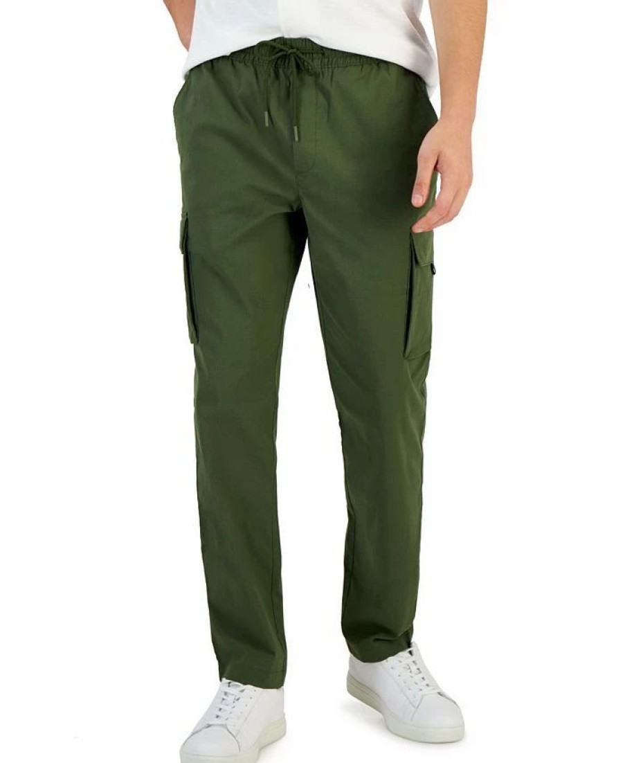 Pants * | Alfani Men'S Modern Pull-On Six-Pocket Ripstop Cargo Pants, Created For Macy'S