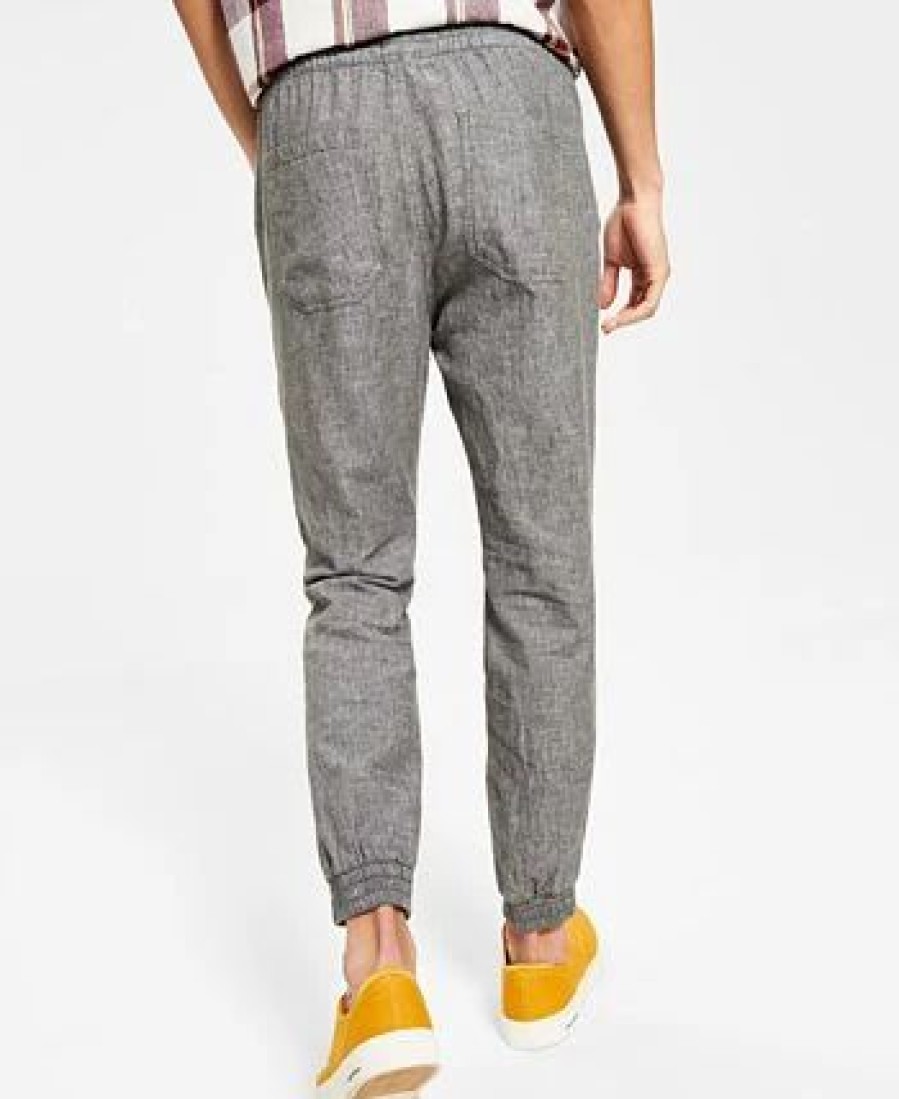 Pants * | Sun + Stone Men'S Charles Linen Jogger Pants, Created For Macy'S