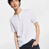 Casual Button-Down Shirts * | Inc International Concepts Men'S Henley Shirt, Created For Macy'S White Pure