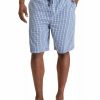 Pajamas & Robes * | Nautica Men'S Woven Plaid Shorts Cornflower Blue