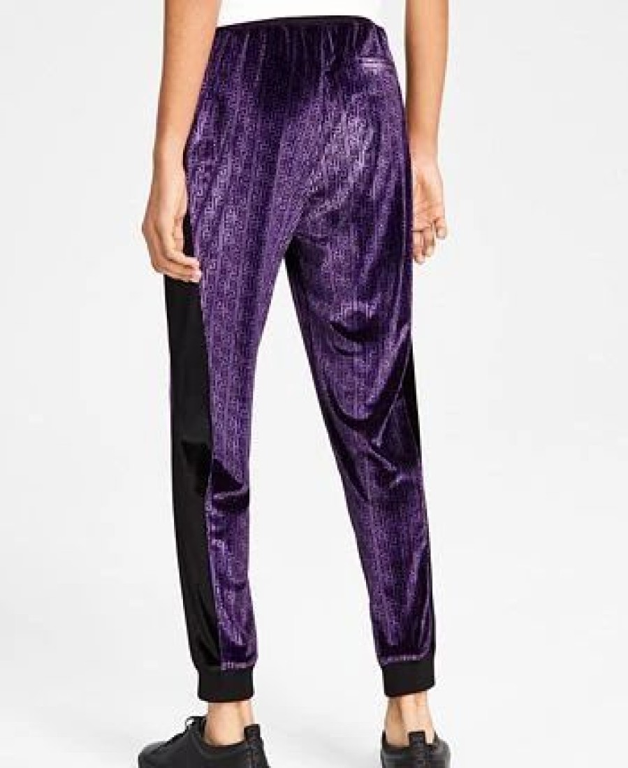 Pants * | Inc International Concepts Men'S Gemini Classic-Fit Geometric Tracksuit Pants, Created For Macy'S Deep Purple