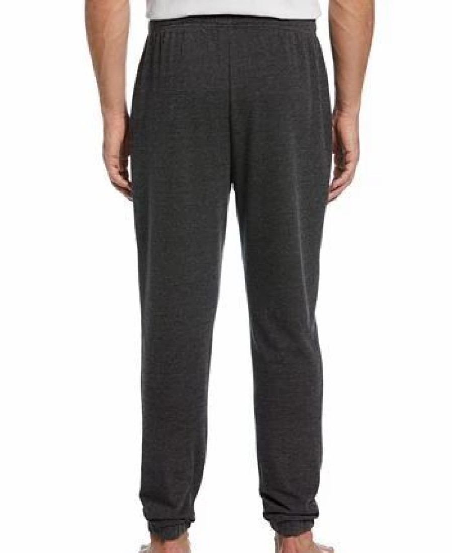 Pajamas & Robes * | Perry Ellis Portfolio Men'S Heathered Textured-Knit Fleece Pajama Joggers