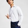 Casual Button-Down Shirts * | Inc International Concepts Men'S Long-Sleeve Embellished-Collar Shirt, Created For Macy'S Bright White