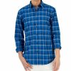 Casual Button-Down Shirts * | Alfani Men'S Plaid Shirt, Created For Macy'S