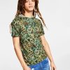 Casual Button-Down Shirts * | Inc International Concepts .N.C. International Concepts Men'S Snake Graphic Hooded T-Shirt, Created For Macy'S Green Tea