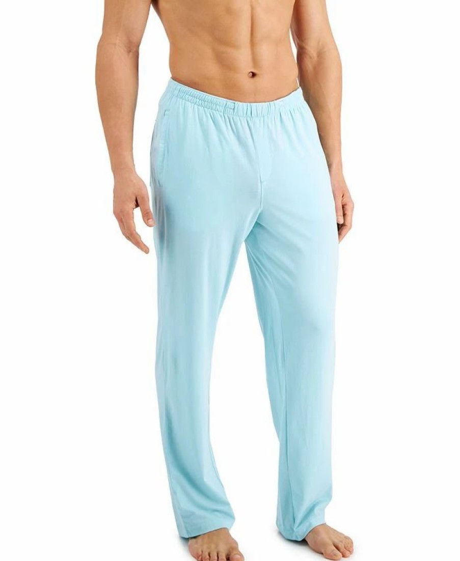 Pajamas & Robes * | Alfani Men'S Quick-Dry Pajama Pants, Created For Macy'S Blue