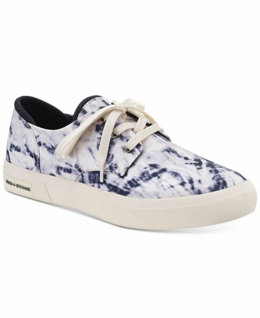 All Men'S Shoes * | Sun + Stone Men'S Kiva Lace-Up Core Sneakers, Created For Macy'S Blu/Wht Tie Dy