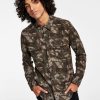 Casual Button-Down Shirts * | Sun + Stone Men'S Leo Regular-Fit Camouflage Flannel Shirt, Created For Macy'S Weathered Brown