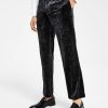 Pants * | Inc International Concepts Men'S Slim-Fit Paisley Velvet Suit Pants, Created For Macy'S Deep Black