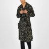 Pajamas & Robes * | Inc International Concepts .N.C. International Concepts Men'S Floral-Print Robe, Created For Macy'S Black/Green