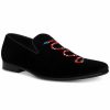 All Men'S Shoes * | Steve Madden 'S Mixin Snake Velvet Smoking Slipper Black