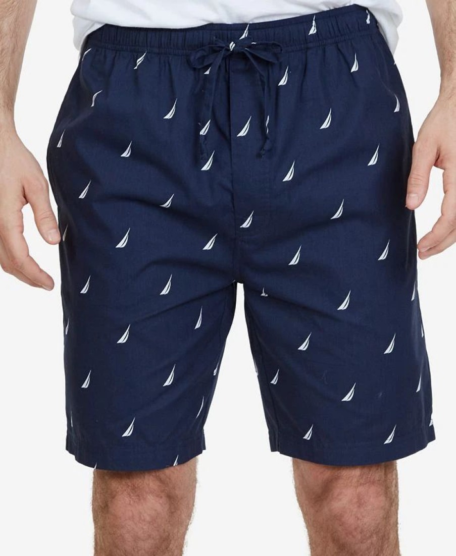 Pajamas & Robes * | Nautica Men'S Signature Pajama Shorts Maritime Navy