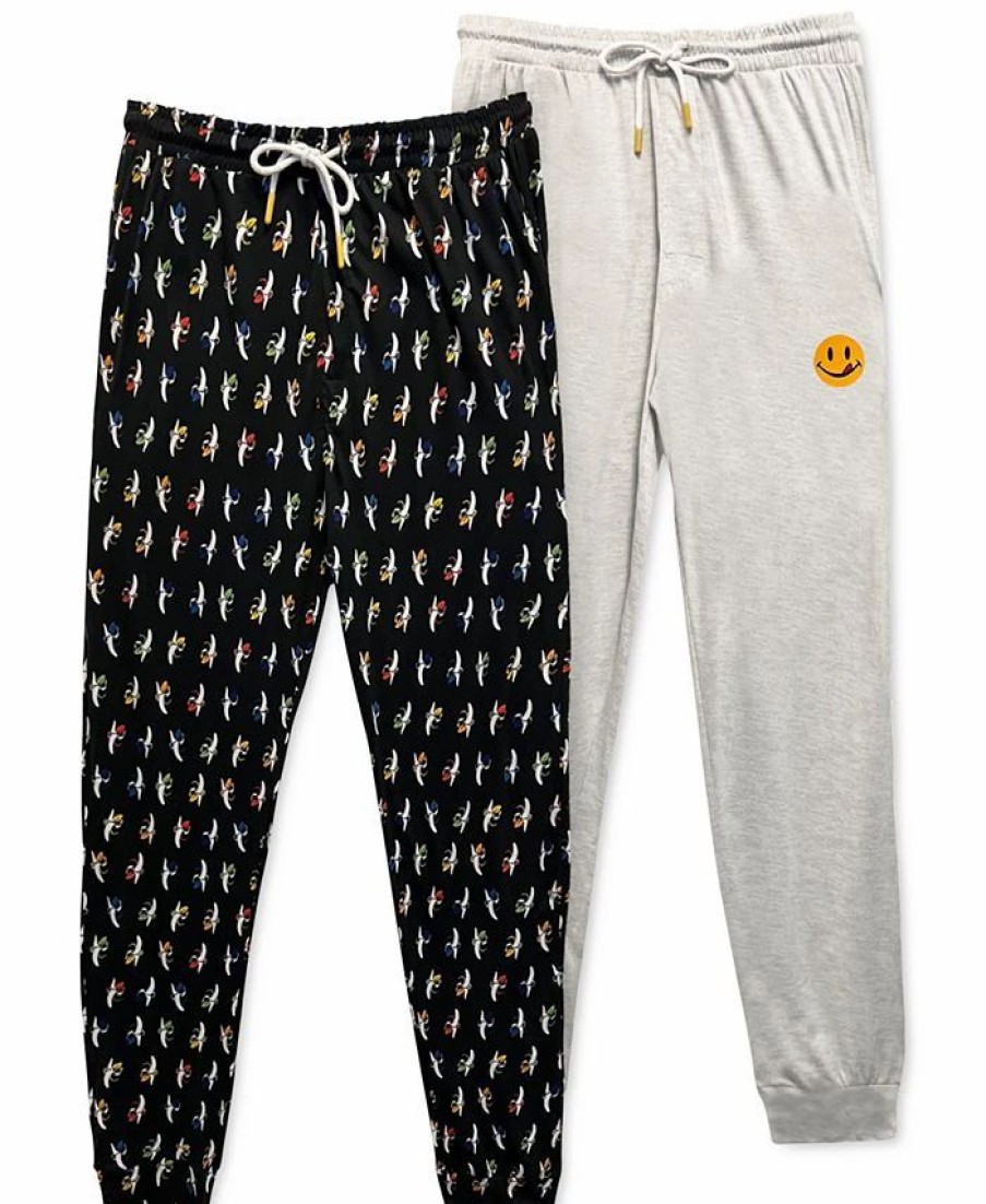 Pajamas & Robes * | Joe Boxer Men'S 2-Pk. Printed Joggers Oxford