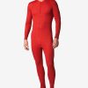 Pajamas & Robes * | Stanfield'S Men'S 2 Layer Merino Wool Blend Onesie Red