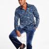 Casual Button-Down Shirts * | Inc International Concepts Men'S Edward Regular-Fit Jacobean Floral-Print Shirt, Created For Macy'S Basic Navy