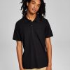 Casual Button-Down Shirts * | And Now This Men'S Textured Short-Sleeve Polo Shirt